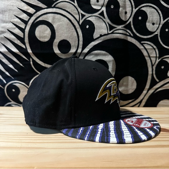 Baltimore Ravens Football NFL Official Medium Large Snap Back Hat - Picture 5 of 6